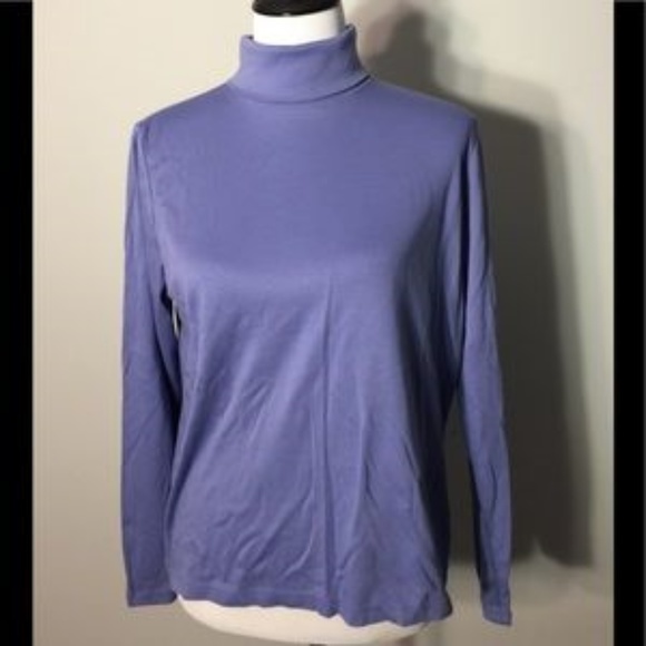 Ll Bean Womens Pima Cotton Turtleneck 